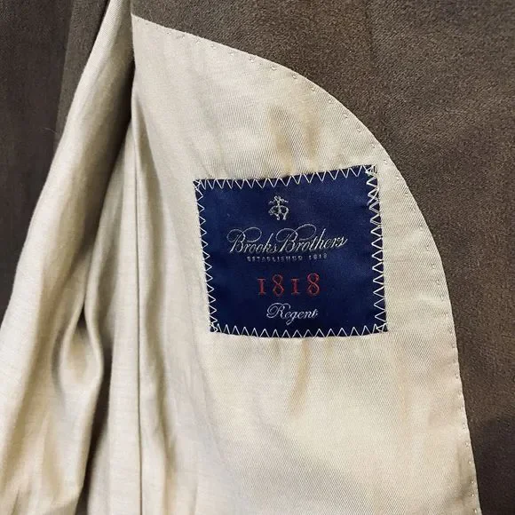 Brooks Brothers Sport Coat Jacket Blazers Mens Size 42L Brown - Picture 8 of 9